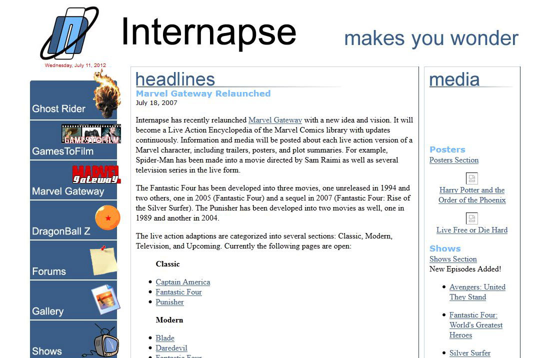 Internapse in 2007